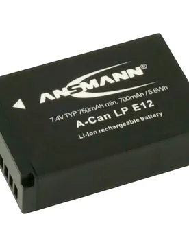 Batterie Au Lithium A-canon Li-ion Lp-e12 750mah 7.4v Black One Size unisex - Ansmann - FashionsVida