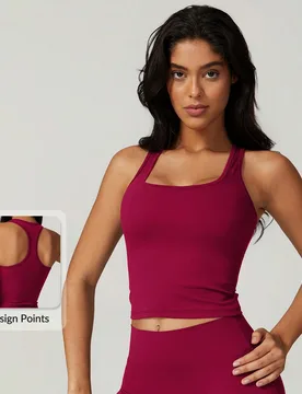 Conjunto de top de yoga para mujer, top deportivo, top deportivo de alta elasticidad, top para casa y desplazamientos - Shein - FashionsVida