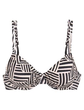 LASCANA Top de bikini ecru / negro