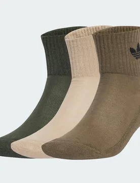 Calze Mid (3 paia) 40-42 Medium Dark Khaki / Wonder Beige / Legend Earth - Adidas - FashionsVida