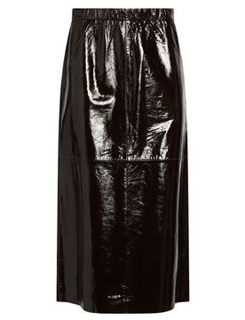 Falda midi Mujer Café 36,38,40 Mujer