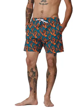 Short De Bain Hands All Overs Teal M