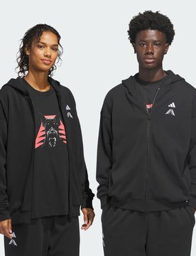 ANTHONY EDWARDS FOUNDATION Felpa con cappuccio zip integrale L Black