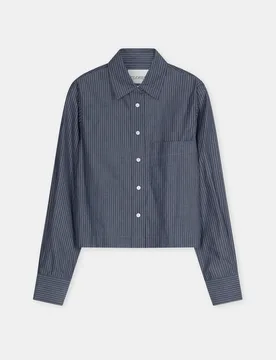 XL Cropped classic shirt female - XL - FashionsVida