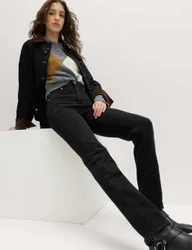 Magic Shaping High Waisted Straight Leg Jeans Black female