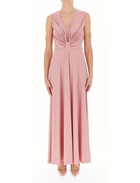 Abito lungo glitterato ROSA XS