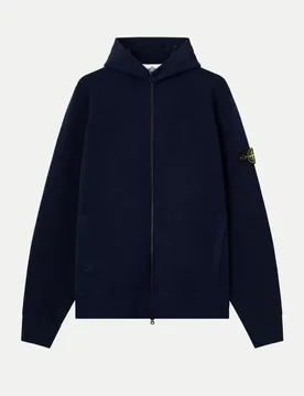 Loose-Fit Kapuzen-Pullover Blau S - Stone island - FashionsVida