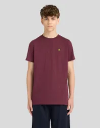 Kids Cotton Crew Neck T-Shirt Burgundy