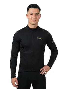 Maglia A Maniche Lunghe Profit Cold&rain Black - Spiuk - FashionsVida