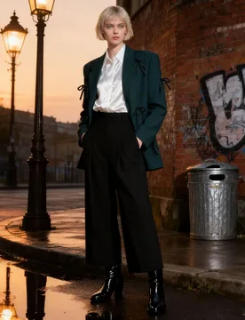Fashionable Silhouette Small Suit for Women 2025 Autumn New Commuting Loose Bow Stitching Suit Jacket Жакет Женский - Aliexpress - FashionsVida