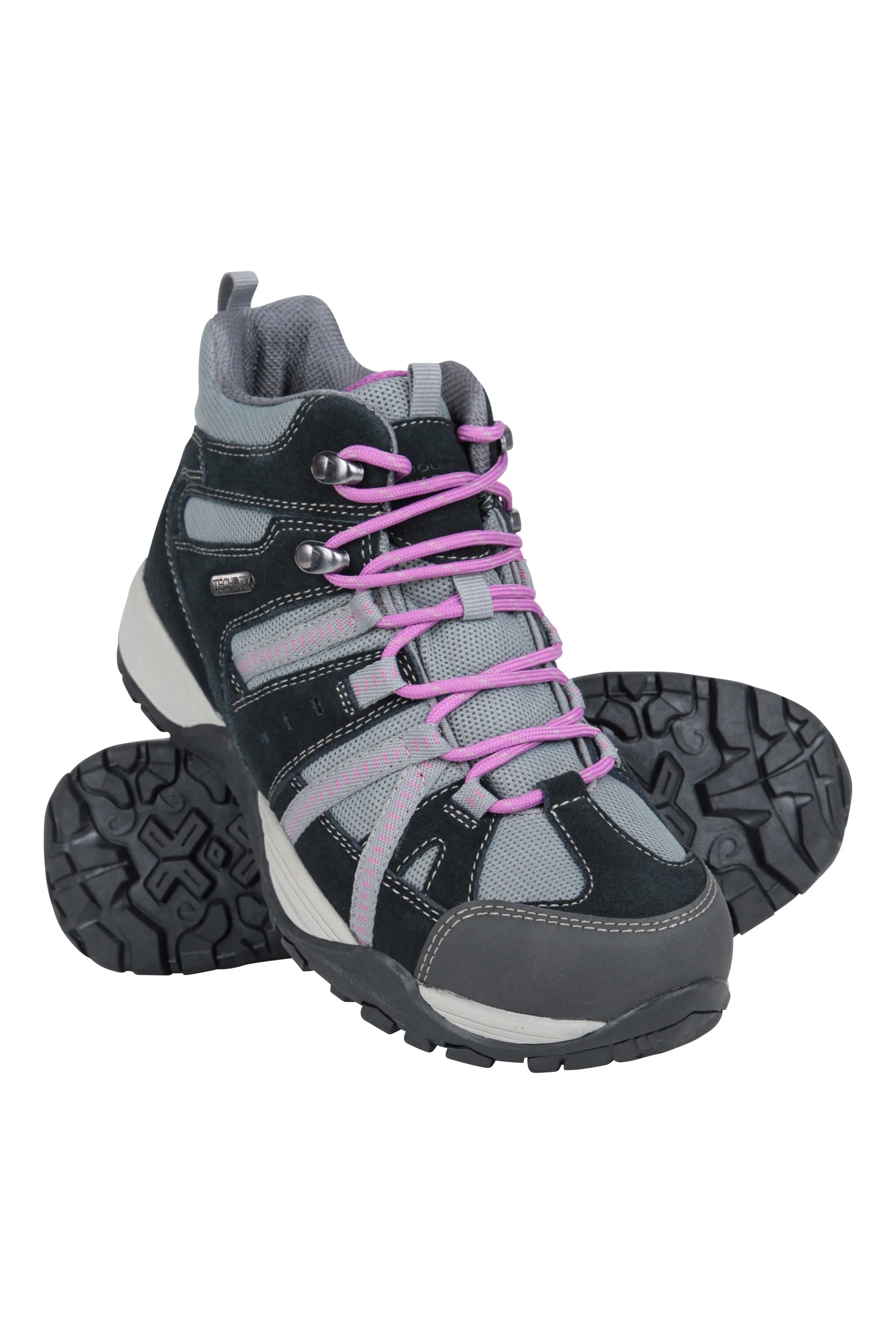 Direction Womens Wide Fit Waterproof Walking Boots - Grey - Grey - Size: 6 - Mountain Warehouse - FashionsVida