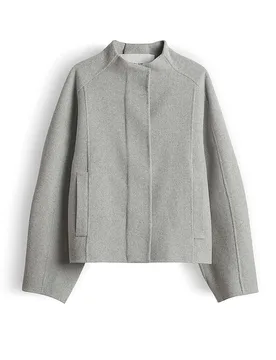 Giacca in lana HATURA grigio chiaro 34 - Opus - FashionsVida