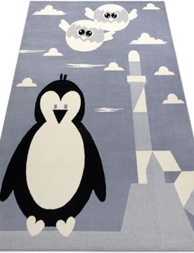 Teppiche Teppich Bcf Flash Penguin 3997 - Pinguin 160x220 Cm 160x220 Cm