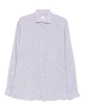 Xacus Camicia in lino a righe
