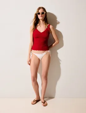 Braguita bikini textura y topos de mujer - Easy Wear - FashionsVida