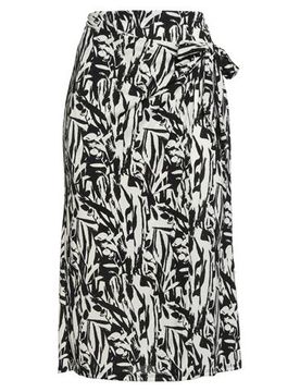 Falda midi Mujer Marfil 1 Mujer