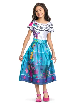 Encanto Kostüm Mirabel für Kinder türkis-weiss - KARNEVAL-MEGASTORE - FashionsVida