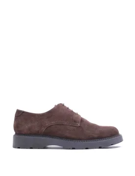 Suede Derby Shoes Brown male - Base london - FashionsVida