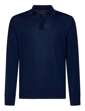 Polo a maniche lunghe Lasca in navy