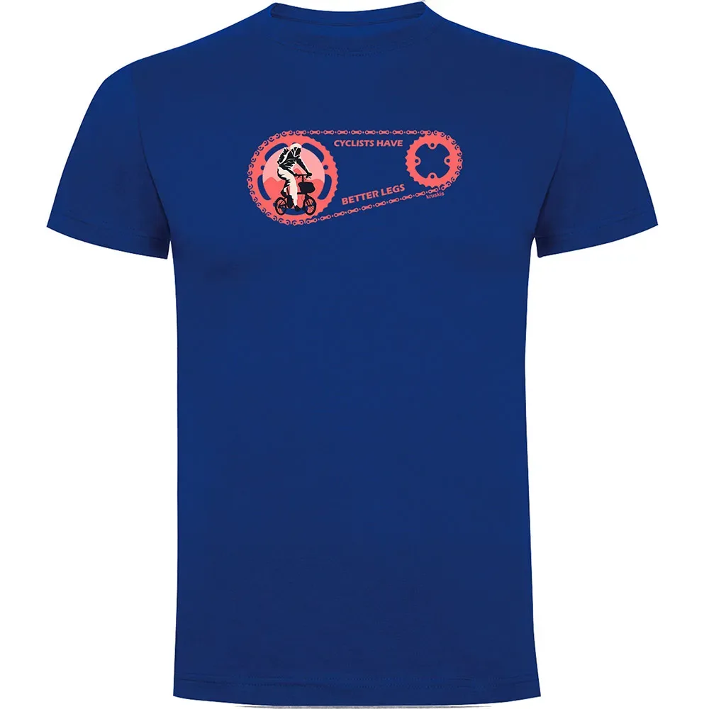 Maglietta A Maniche Corte Cyclists Have Better Legs Royal Blue - Kruskis - FashionsVida