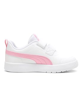 Sneakers Bianche e Rosa Courtflex v3 Ps 32