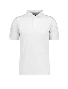 RAGMAN Poloshirt weiss L herren