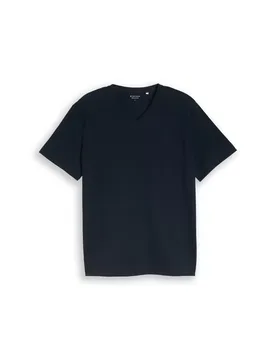 Printed v-neck t-shirt male - M - FashionsVida