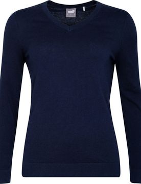Puma Pullover Team V-Neck, navy xs