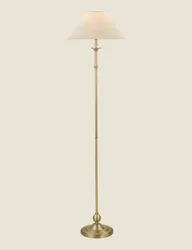 Ludchurch Metal Floor Lamp Antique Brass