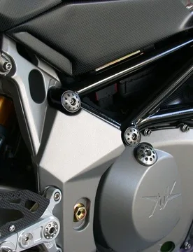 Kit 4 Tappi Telaio Titanio Mv Agusta F4 1000 S 1+1 2004-2006 - Motocorse - FashionsVida