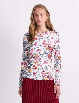 Sportscraft Floral Top White female - Sportscraft - FashionsVida