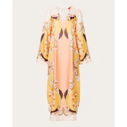 Vestido largo Twin Flame de seda