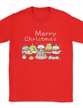 Sumikko Gurashi Merry Christmas T Shirt Men Women's Cotton Novelty T-Shirt O Neck Tees Short Sleeve Tops Gift Idea - Aliexpress - FashionsVida