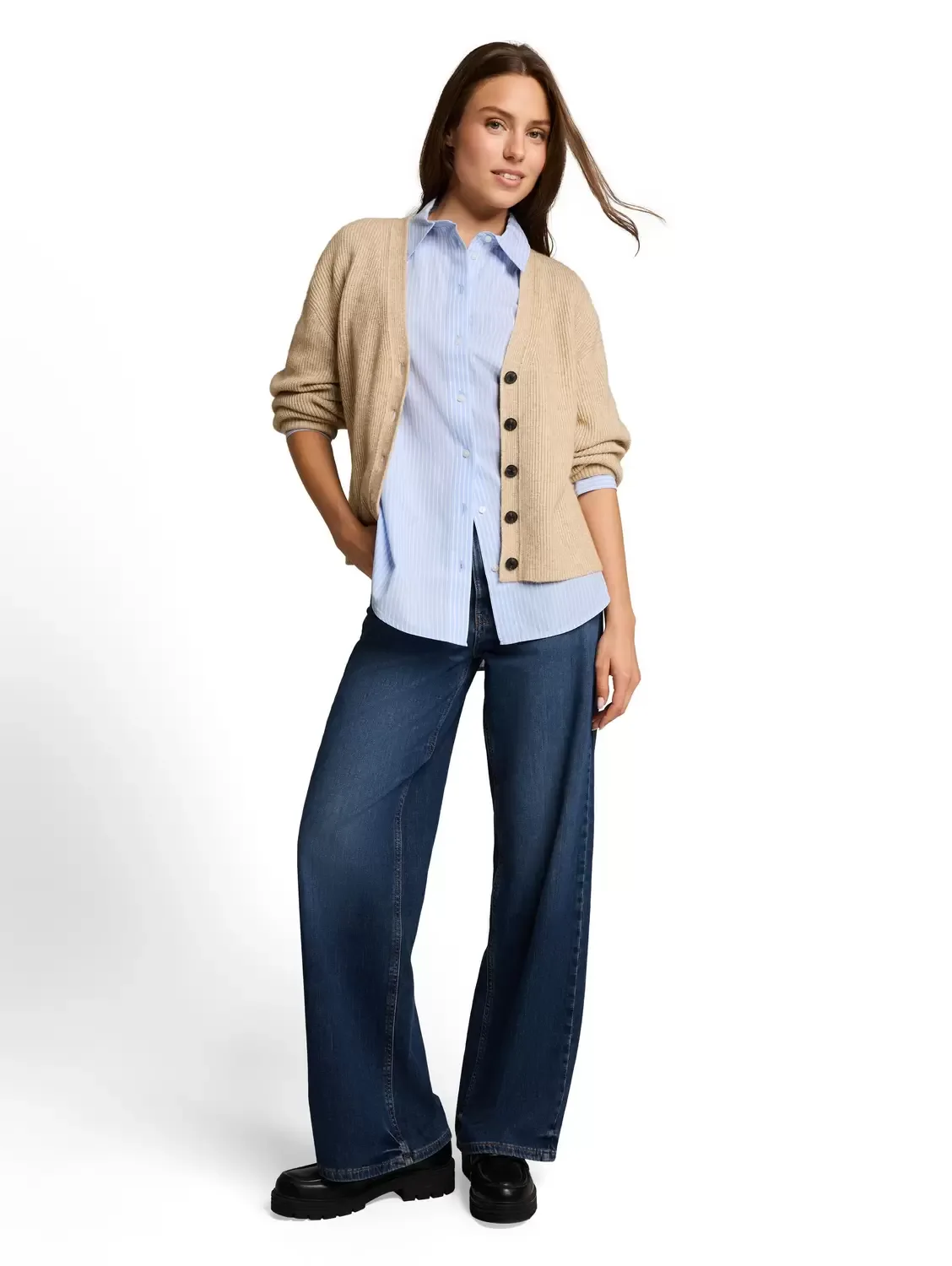 Blouse poplin shirt female - 38 - FashionsVida