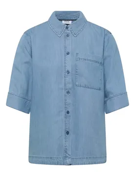 TOS Denim Look Blouse female
