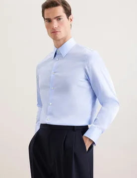 Straight Business Hemd Uni Blau 41 - Seidensticker - FashionsVida