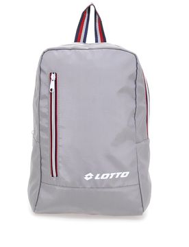Zaino grigio con zip a contrasto LTT438