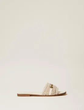 Twinset Sandales slides au crochet - TWINSET - FashionsVida