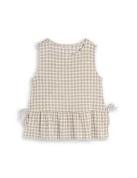 Structured peplum top female