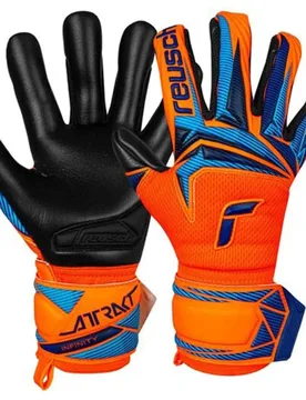 Gants De Gardien De But Junior Attrakt Infinity Evolution Nc Shock Orang / Blue / Blac 6 unisex - Reusch - FashionsVida