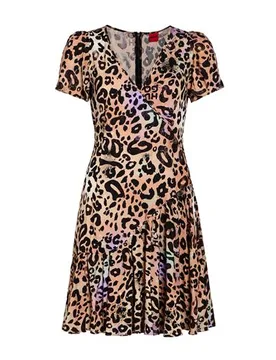 Hugo Minivestido Mujer Camel 40 Mujer - Hugo Boss - FashionsVida