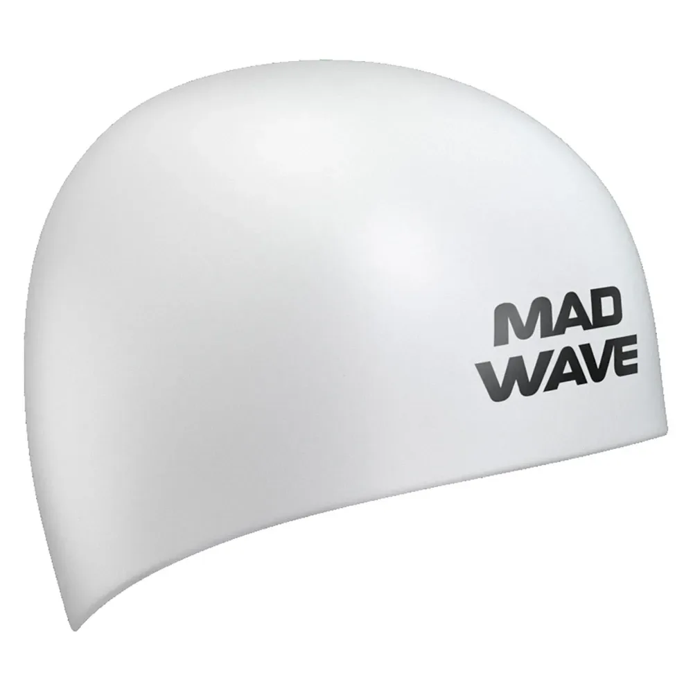 E-cap World Aquatics Approved Swimming Cap White One Size unisex - Madwave - FashionsVida