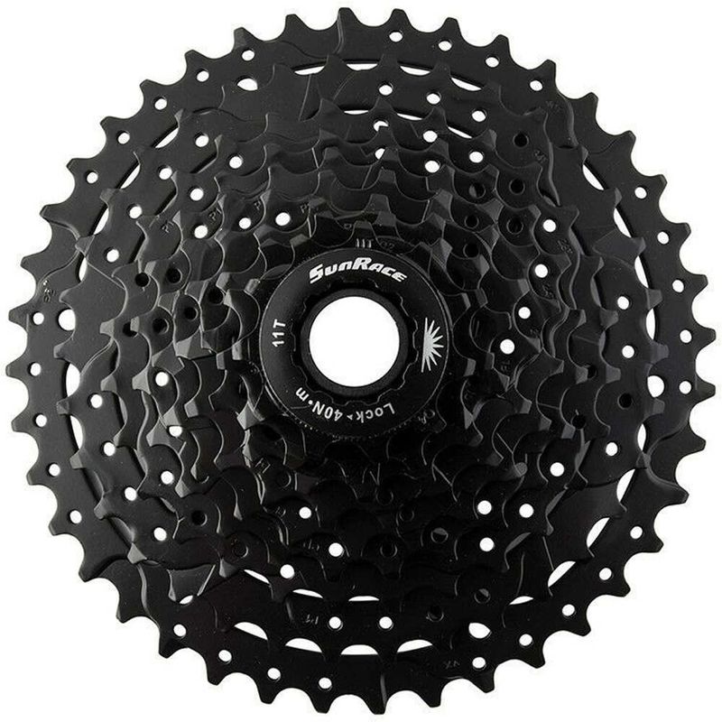 Cassesunrace csm980 mtb 9v11-40 cassette mtb Negro (UNICA)