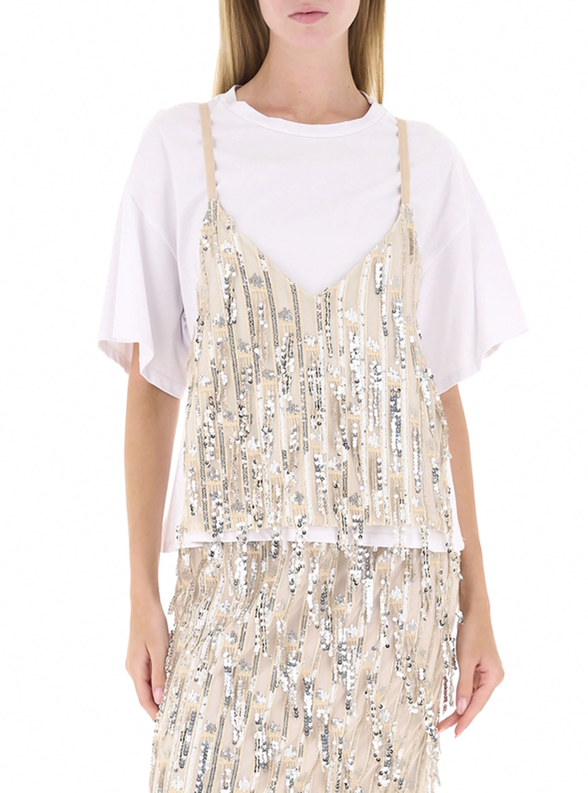 T-shirt con paillettes PANNA S - Dixie - FashionsVida