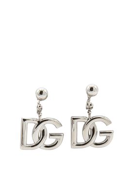 Orecchini in ottone color argento