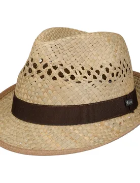 Classic Trilby Straw Hat by - nature - Unisex - Size: 61 cm - Lipodo - FashionsVida