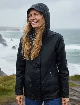 Women's Waterproof Coat - - Size: 12 - Rapanui - FashionsVida