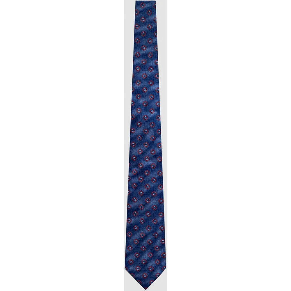 Corbara de hombre de seda con jacquard geométrico - Roberto Verino - FashionsVida