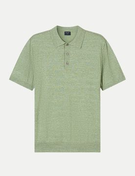 Olymp Strick- Poloshirt Grün XL