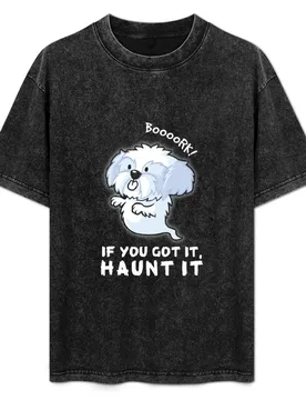 Funny Shih Tzu Ghost Halloween T-Shirt Street Style Casual Tee Shirt - Aliexpress - FashionsVida